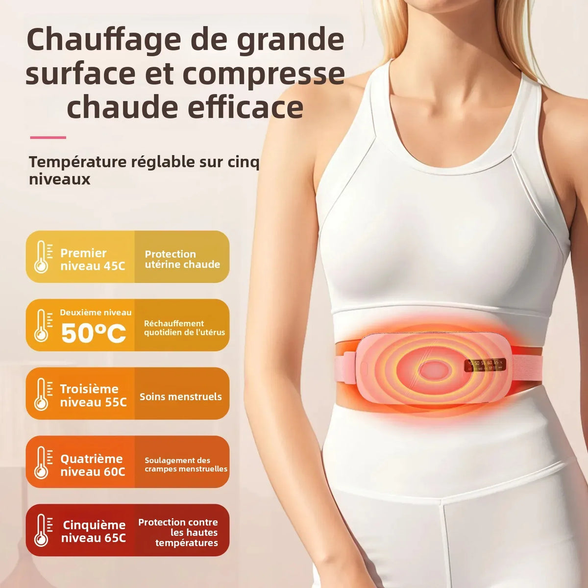 Ceinture Chauffante Menstruelle Sans Fil