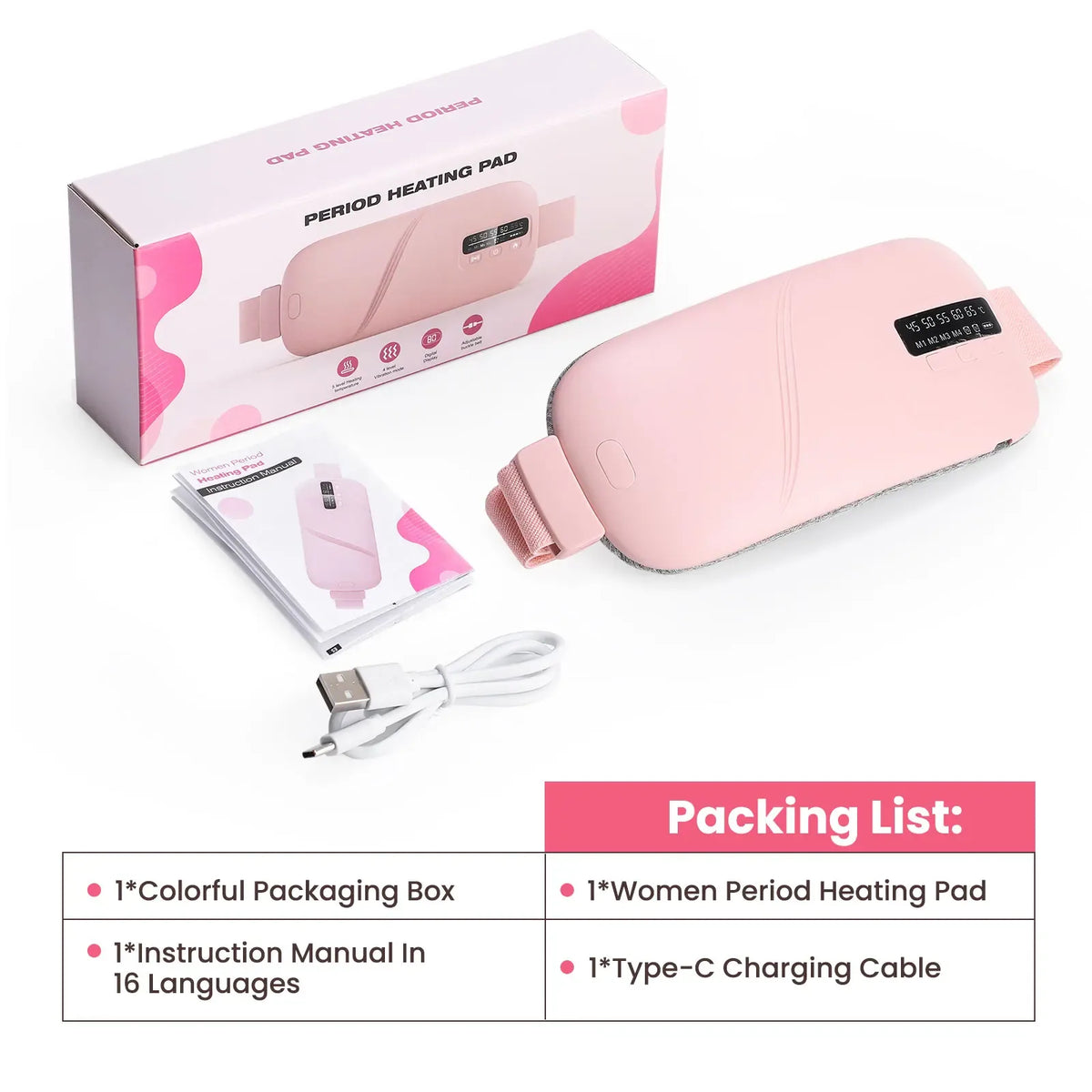 Ceinture Chauffante Menstruelle Sans Fil